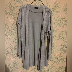 Long grey cardigan